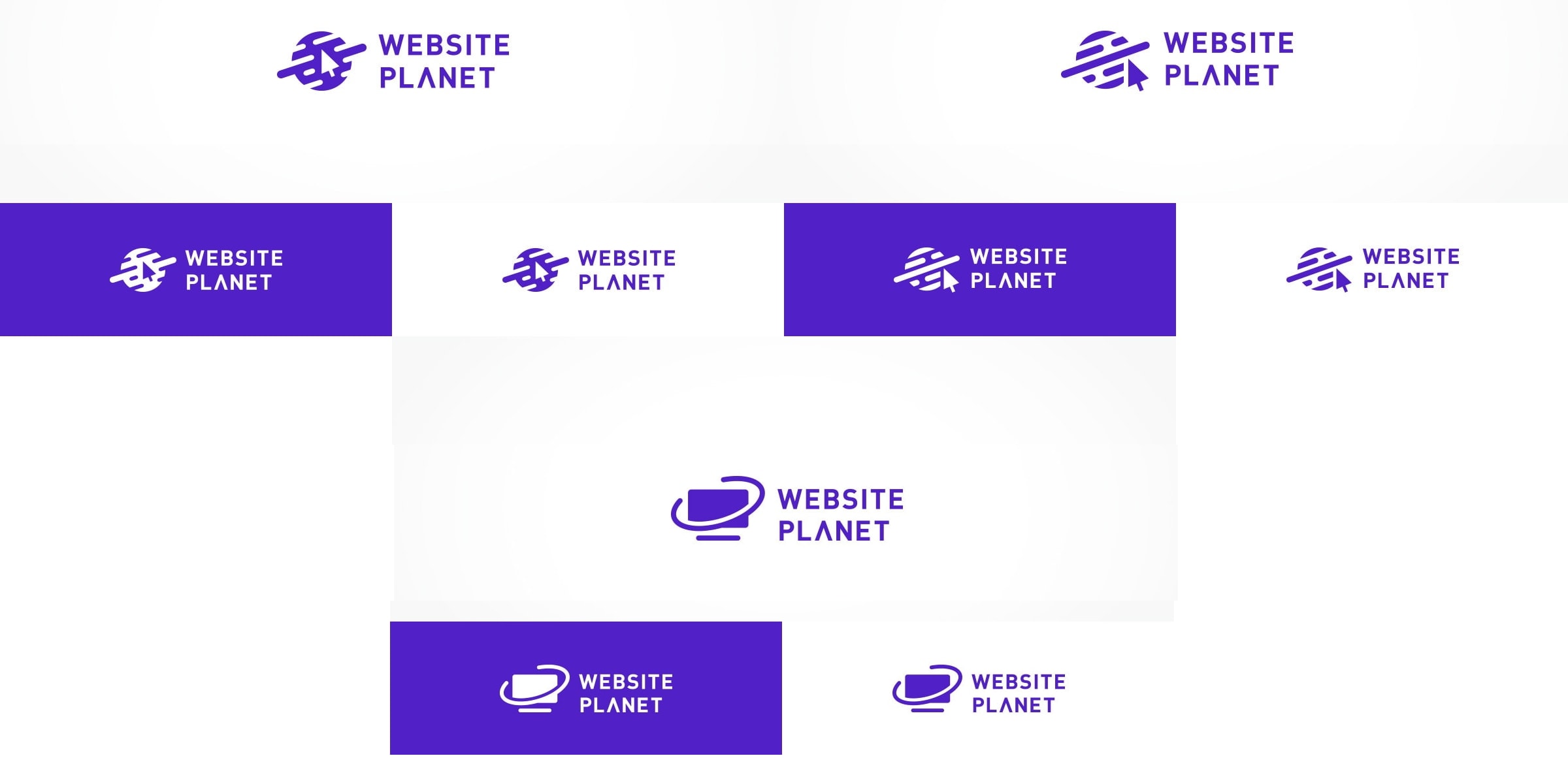Website Planet logos from DesignCrowd